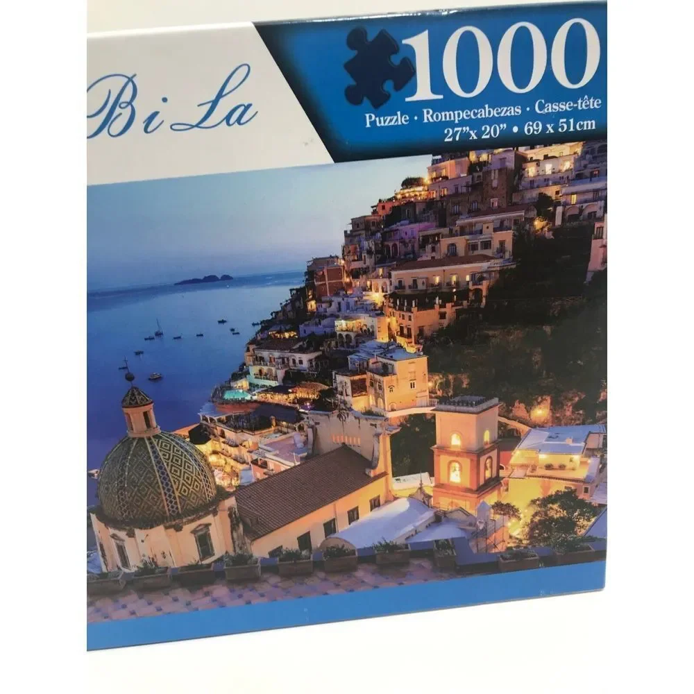 Bei Bi la jigsaw puzzle 1000 piece 27x20 Mediterranean Night Sea View new in box